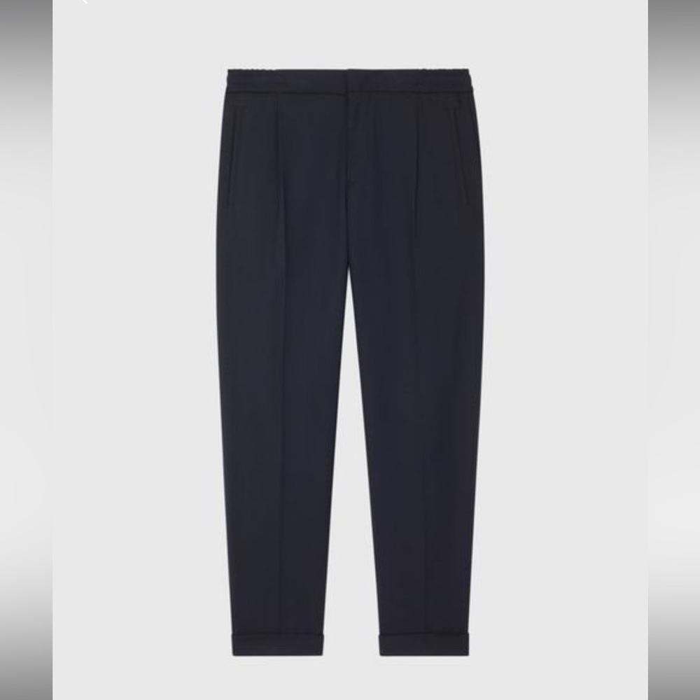Reiss Brighton drawstring pants in Navy .. W 32